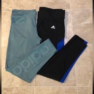 Two women’s Adidas leggings L